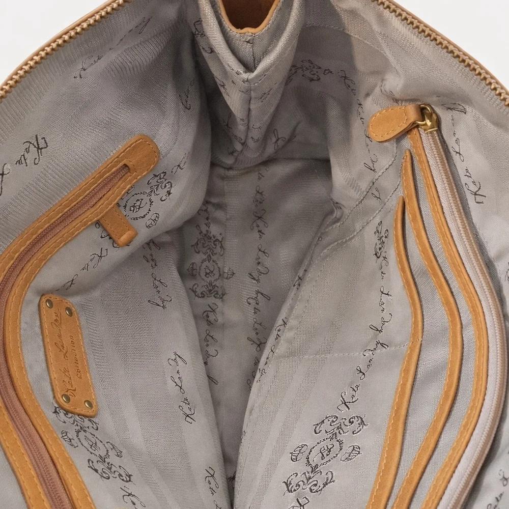 KATE LANDRY Stunning Leather Shoulder Bag. - Picture 4 of 5